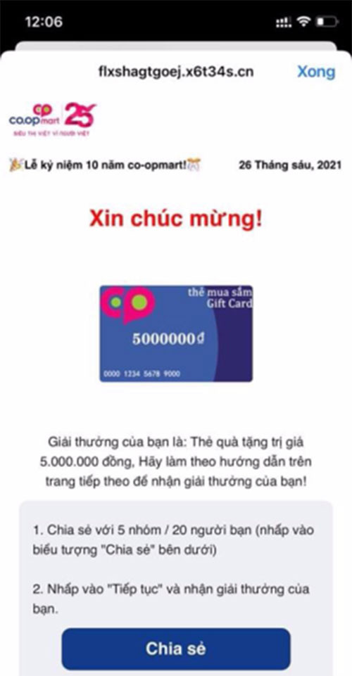 Quảng Nam Cảnh báo mạo danh Siêu thị Coopmart kỷ niệm 10 năm sinh nhật