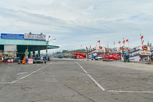 Tạm dừng hoạt động Cảng cá Phan Thiết.