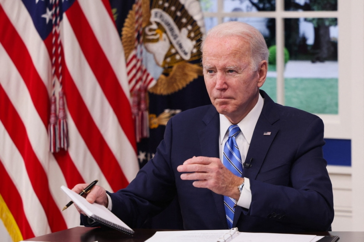 Ông Biden trong cuộc họp trực tuyến với các thống đốc Mỹ tại Nhà Trắng hôm 27/12. Ảnh: Reuters.