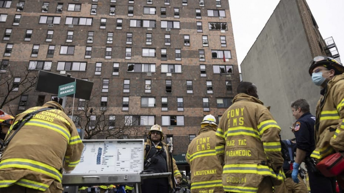 19 người thiệt mạng trong vụ cháy chung cư ở New York. Ảnh: CNBC