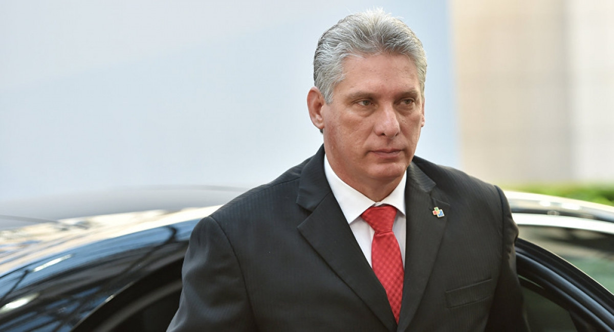 Chủ tịch Cuba Diaz Canel đã cảm ơn Tổng thống Vladimir Putin về sự hợp tác quốc tế của Nga (Ảnh: Sputnik).