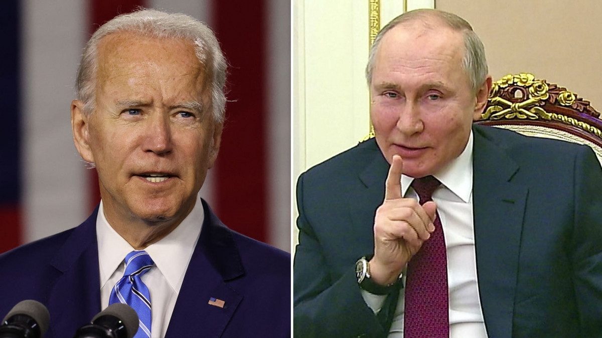 Tổng thống Mỹ Joe Biden và Tổng thống Nga Vladimir Putin. Ảnh: Getty.