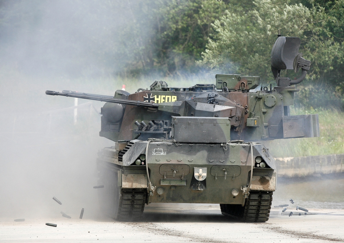 Pháo phòng không tự hành Gepard Đức cam kết sẽ vận chuyển cho Ukraine. Ảnh: Reuters