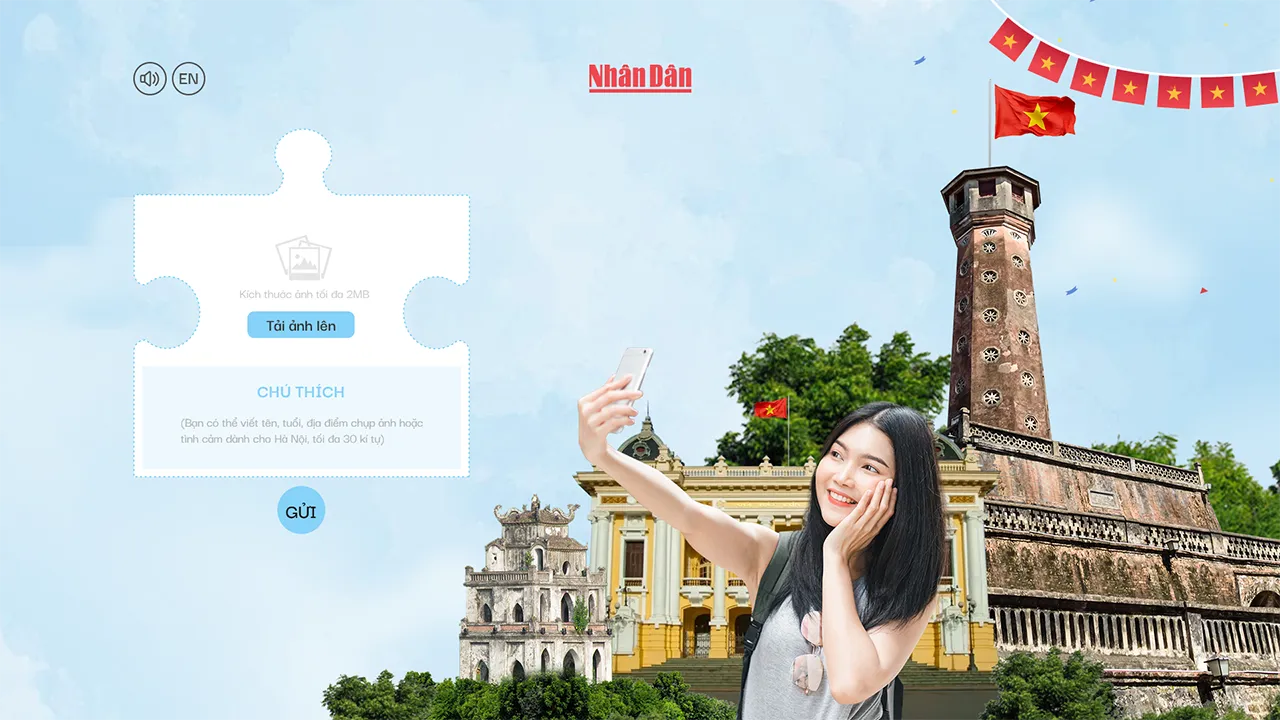 70 năm Ngày Giải phóng Thủ đô: Báo Nhân Dân ra mắt dự án ghép ảnh Cột cờ Hà Nội