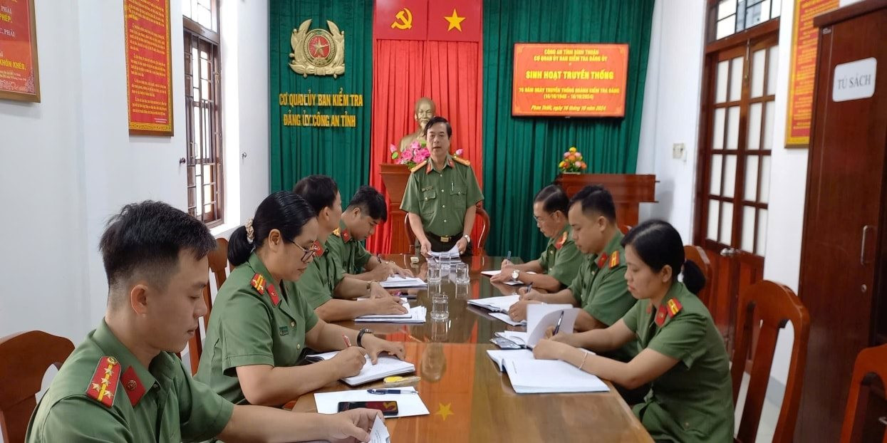  Công an Bình Thuận: Nhiều hoạt động kỷ niệm Ngày truyền thống ngành Kiểm tra Đảng