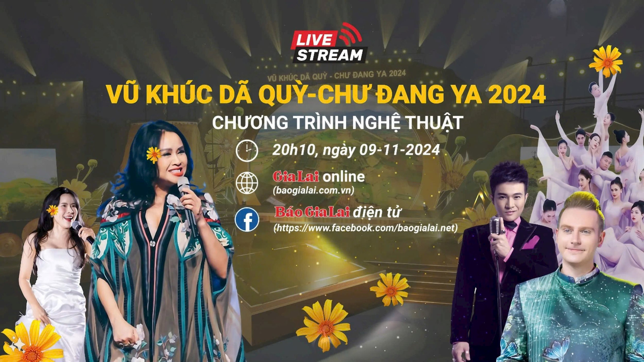 Livestream Chương trình nghệ thuật "Vũ khúc Dã quỳ-Chư Đang Ya 2024"