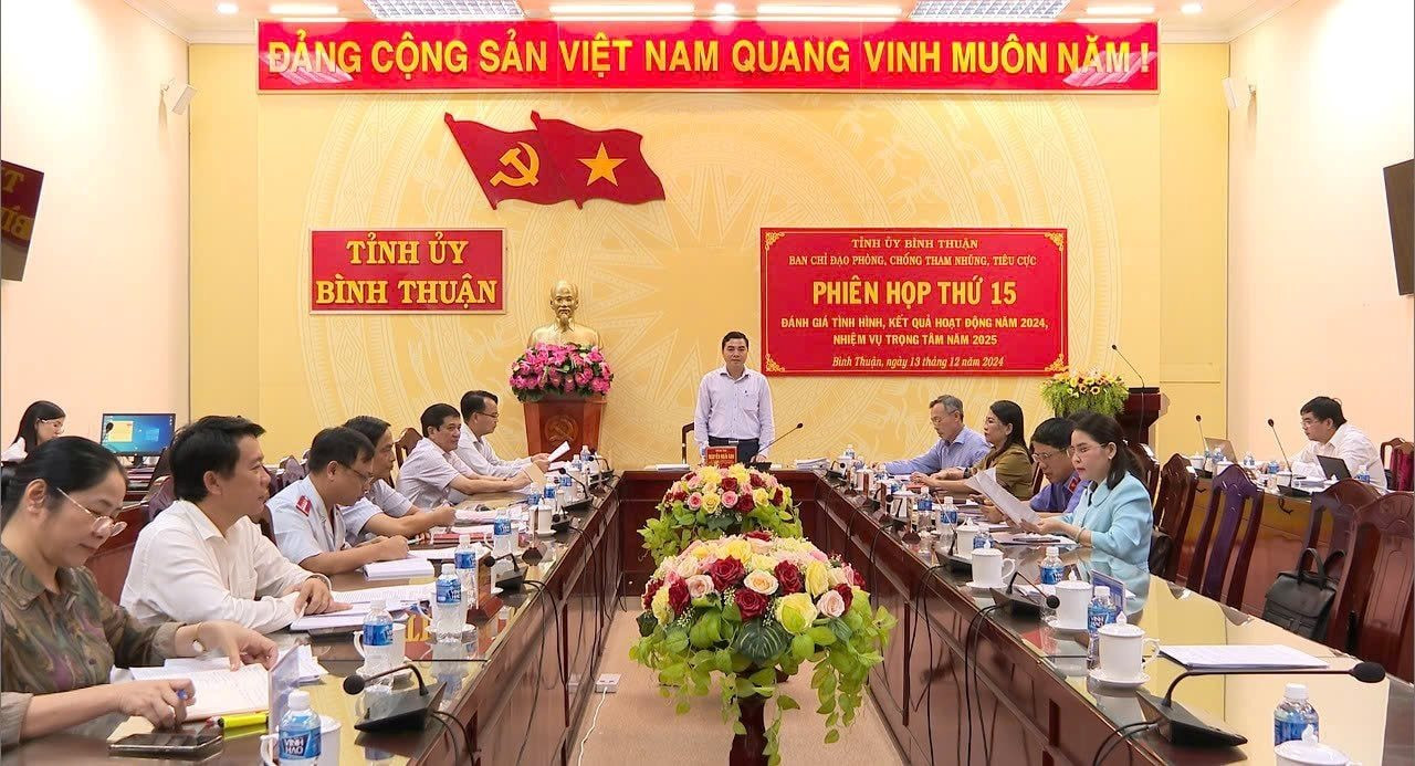  Ban Chỉ đạo phòng, chống tham nhũng, tiêu cực tỉnh họp phiên thứ 15 
