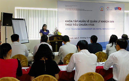 VTOS standards on hotel management training workshop opened in Binh Thuan