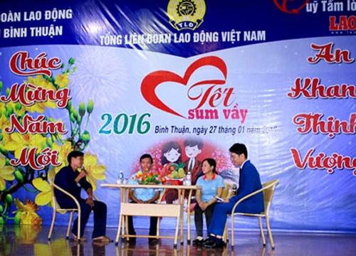 Charity program “Tet sum vay 2016” held for poor workers in Binh Thuan