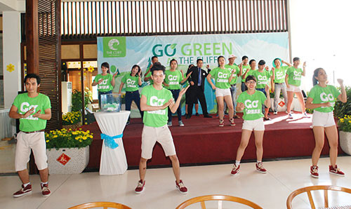 The cliff resort and residence to launch “Go green” and “eat up food” campaigns