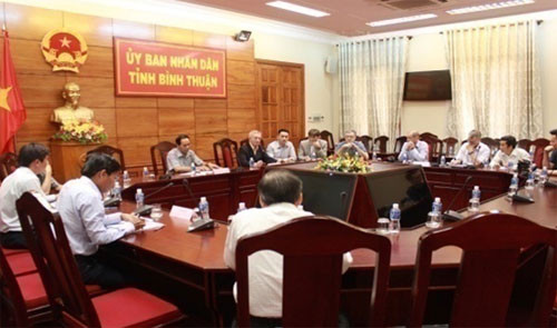 Belgian delegation worked with Binh Thuan leaders