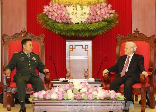 Party leader welcomes Chinese high-ranking military delegation