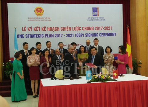 The Vietnamese Government and the United Nations (UN) signed a One Strategic Plan (OSP) for the 2017-2021 period in Hanoi on July 5.