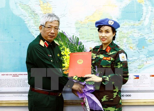 Vietnam sends first female officer to UN peacekeeping mission