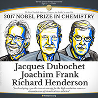 Nobel Hóa học 2017 thuộc về 3 nhà khoa học Mỹ, Anh, Thụy Điển