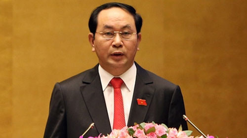 President Tran Dai Quang hails political relations with India