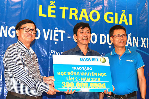 Bao Viet presents VND 300 mln of scholarships to poor students in Binh Thuan