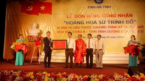 “Hoang Hoa su trinh do” receives UNESCO recognition