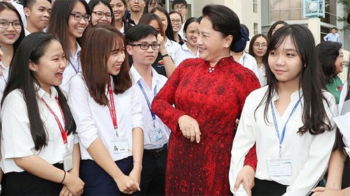 NA Chairwoman works with Ho Chi Minh City-based National University