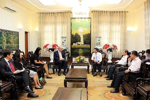 PPC Chairman Le Tuan Phong hosts deputy Consul General of the United States in Ho Chi Minh City