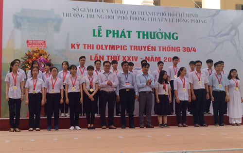 Tran Hung Dao gifted high school wins 18 golds at the Southern traditional Olympic competition 30-4