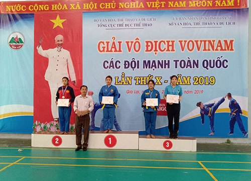 Binh Thuan won 2 golds, 2 silvers and 1 bronze medal at national Vovinam championship