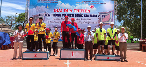 Binh Thuan won 9 medals, ranked 2nd at National Traditional Boat Race 2019