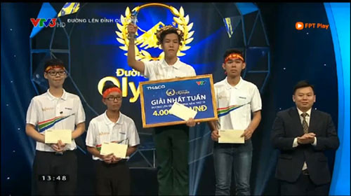 Binh Thuan student won first place at Olympia competition’s week contest