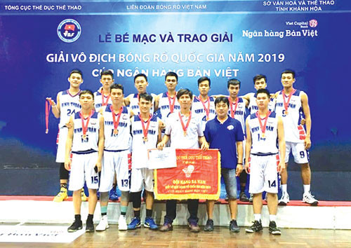 Binh Thuan won bronze medal at National Basketball Championships 2019