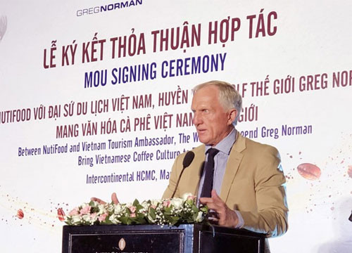 Golf legend, NutiFood ink deal to popularise Vietnamese coffee