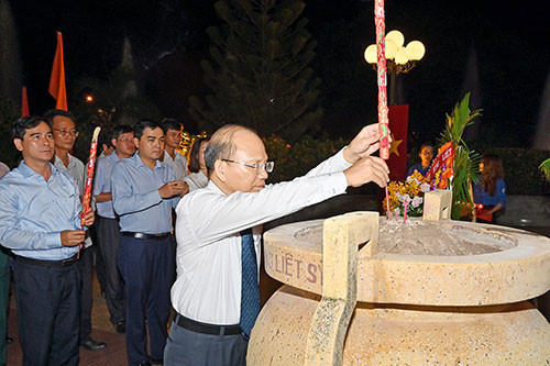 Incense and flower- offering, candle lighting in tribute to heroic martyrs on 73rd anniversary of War invalids and Martyrs Day