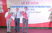 Bình Thuận kỷ niệm 40 năm ngày thành lập Sở Kế hoạch và Đầu tư