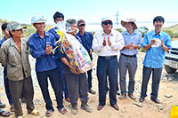 Phó Bí thư Thường trực Tỉnh ủy Huỳnh Thanh Cảnh thăm và chúc Tết các đơn vị thủy lợi và bảo vệ rừng