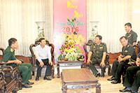 Đoàn Tiểu khu trưởng Quân sự tỉnh Kampong Chhnang thăm, chúc tết tại Bình Thuận