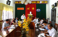 Đoàn công tác Ủy ban Dân tộc: Khảo sát tình hình thiệt hại do nắng hạn ở Bình Thuận
