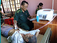 Bộ đội Biên phòng: Khám bệnh, cấp thuốc miễn phí tại xã Tân Thuận
