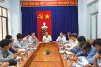 Thứ trưởng Thường trực Bộ Lao động - Thương binh và Xã hội Huỳnh Văn Tí làm việc tại Bình Thuận: Quan tâm giải quyết chính sách ưu đãi cho người có công