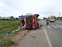 Nạn nhân thứ 3 trong vụ tai nạn xảy ra trên QL1A, tại xã Hàm Cường đã tử vong