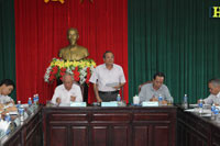 Phó Bí thư Thường trực Tỉnh ủy làm việc với huyện ủy Hàm Tân