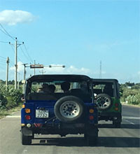 Cảnh báo xe jeep không kiểm định sử dụng chở khách du lịch  trên đường Mũi Né- Hòn Rơm – Hòa Thắng
