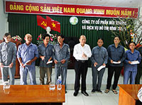 Chúc tết Công ty Cổ phần môi trường và dịch vụ đô thị Bình Thuận