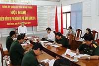 Đảng ủy Quân sự tỉnh: Kiểm điểm phê bình theo Nghị quyết Trung ương 4
