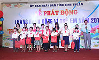 Bình Thuận phát động Tháng hành động vì trẻ em