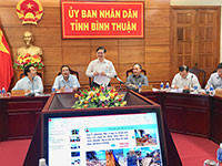 Đoàn công tác Trung ương làm việc tại Bình Thuận về tình hình xói lở bờ biển