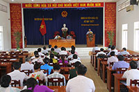 Kỳ họp thứ 7, HĐND huyện Hàm Thuận Nam: Lấy phiếu tín nhiệm 20 chức danh
