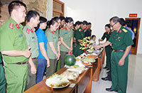 Bộ CHQS tỉnh Bình Thuận: Tưng bừng Hội thi bánh chưng