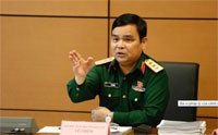 Thứ trưởng Bộ Quốc phòng nhấn mạnh khi trình bày Tờ trình dự án Luật Cảnh sát biển Việt Nam tại phiên họp 23 Uỷ ban Thường vụ Quốc hội, sáng 10/4.