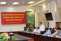 Bộ trưởng Bộ Lao động Thương binh và Xã hội làm việc tại tỉnh Bình Thuận