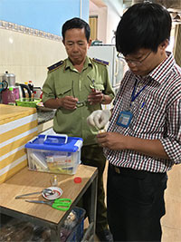La Gi  kiểm tra an toàn vệ sinh thực phẩm tại các khu du lịch dịp lễ