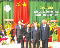 Đại hội Đoàn Luật sư Bình Thuận nhiệm kỳ 2019 - 2024: Phát triển đội ngũ luật sư Bình Thuận đáp ứng yêu cầu cải cách tư pháp và hội nhập quốc tế